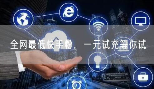 全网最低快手粉，一元试充等你试