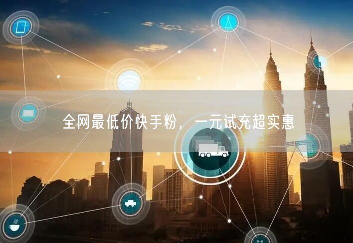 全网最低价快手粉，一元试充超实惠