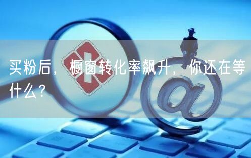买粉后，橱窗转化率飙升，你还在等什么？