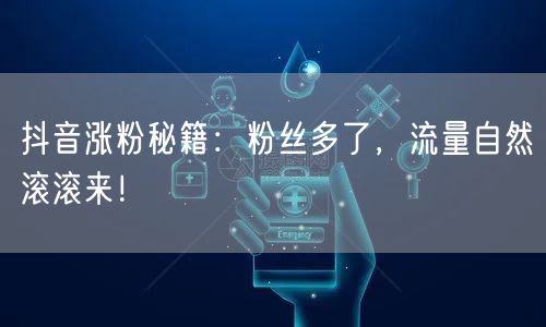 抖音涨粉秘籍：粉丝多了，流量自然滚滚来！