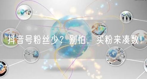 抖音号粉丝少？别怕，买粉来凑数！