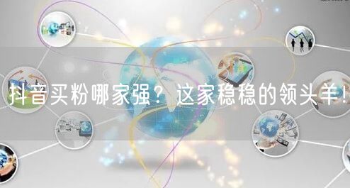 抖音买粉哪家强？这家稳稳的领头羊！