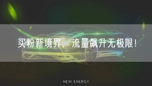 买粉新境界，流量飙升无极限！