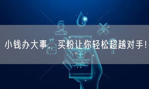 小钱办大事，买粉让你轻松超越对手！