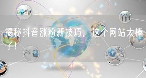 揭秘抖音涨粉新技巧，这个网站太棒了！