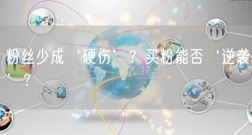 粉丝少成‘硬伤’？买粉能否‘逆袭’？