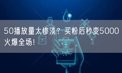50播放量太惨淡？买粉后秒变5000火爆全场！