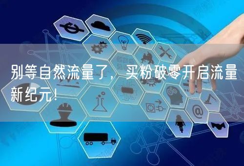 别等自然流量了，买粉破零开启流量新纪元！