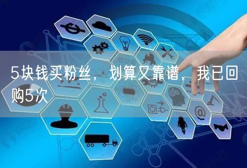 5块钱买粉丝，划算又靠谱，我已回购5次