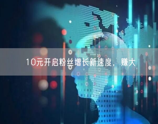 10元开启粉丝增长新速度，赚大