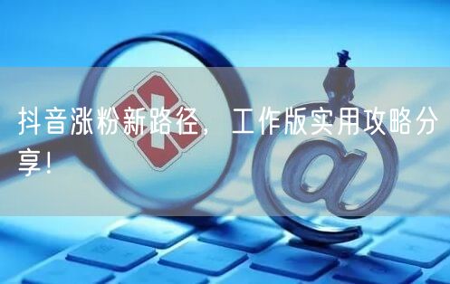 抖音涨粉新路径，工作版实用攻略分享！