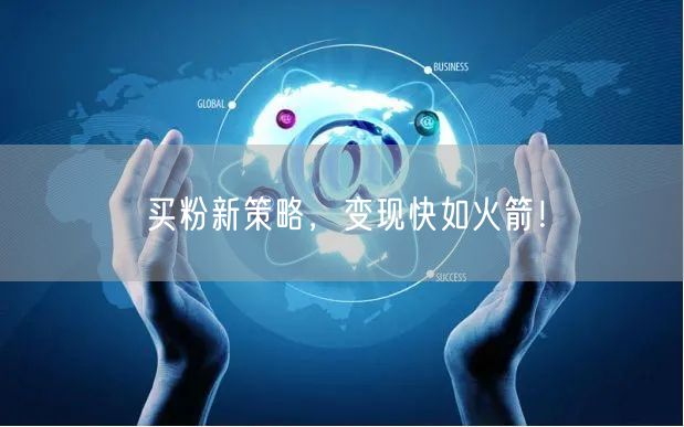 买粉新策略，变现快如火箭！