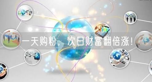 一天购粉，次日财富翻倍涨！