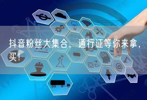 抖音粉丝大集合，通行证等你来拿，买！
