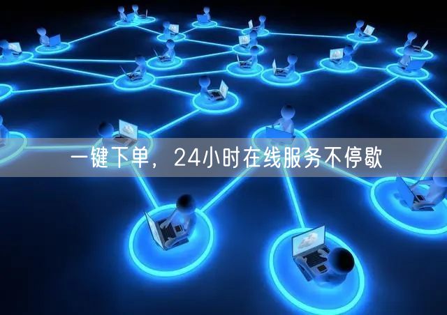 一键下单，24小时在线服务不停歇