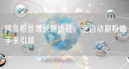 抖音粉丝增长新途径，全自动刷粉助手来引领