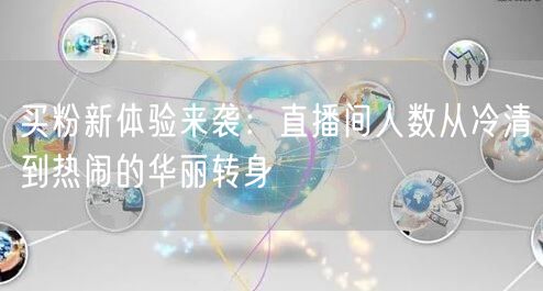 买粉新体验来袭：直播间人数从冷清到热闹的华丽转身