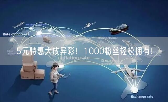 5元特惠大放异彩！1000粉丝轻松拥有！