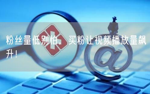 粉丝量低别怕，买粉让视频播放量飙升！