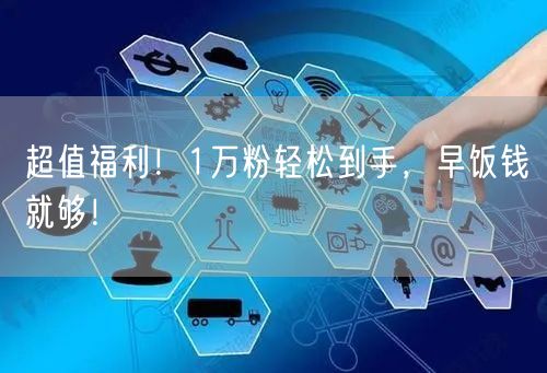 超值福利！1万粉轻松到手，早饭钱就够！