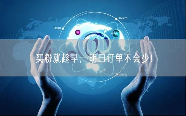 买粉就趁早，明日订单不会少！