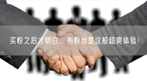 买粉之后才明白，有粉丝是这般超爽体验！