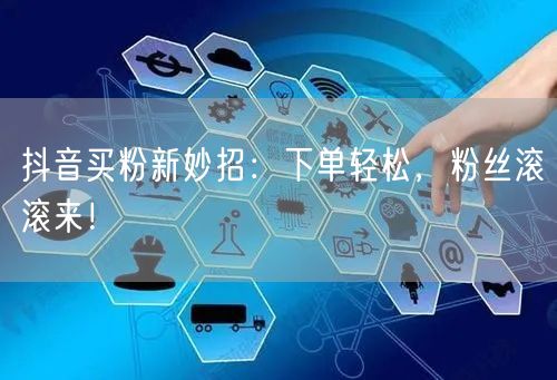 抖音买粉新妙招：下单轻松，粉丝滚滚来！