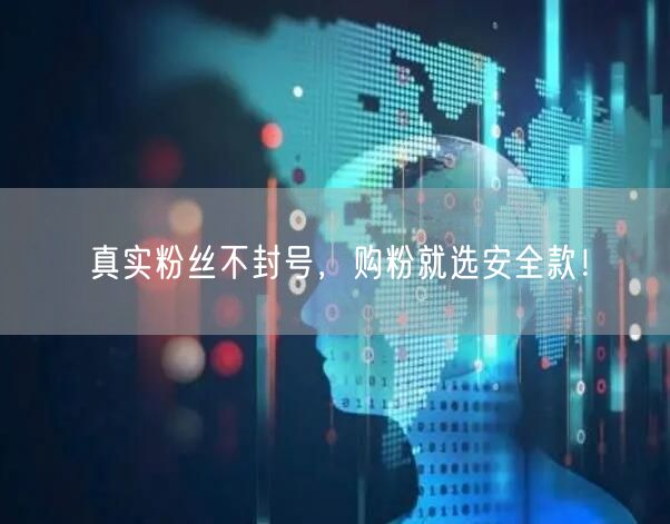 真实粉丝不封号，购粉就选安全款！