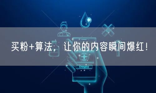 买粉+算法，让你的内容瞬间爆红！