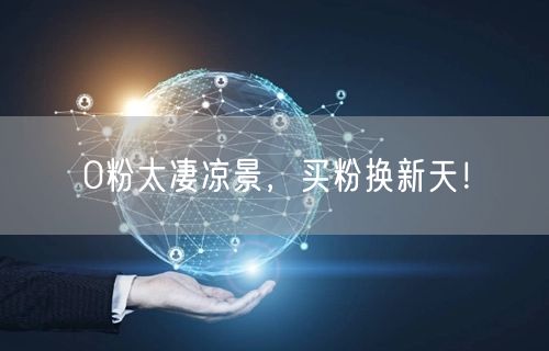 0粉太凄凉景，买粉换新天！