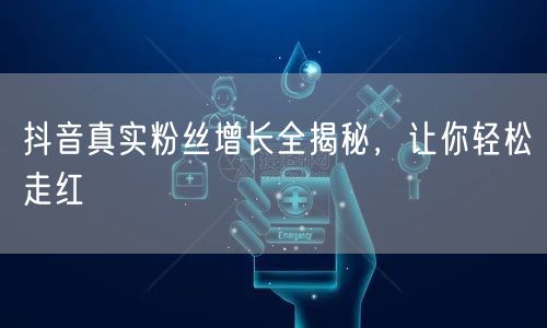 抖音真实粉丝增长全揭秘，让你轻松走红