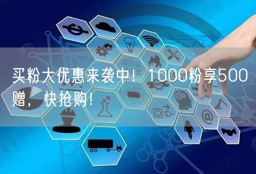 买粉大优惠来袭中！1000粉享500赠，快抢购！