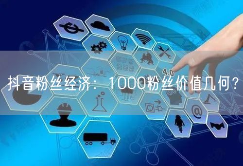 抖音粉丝经济：1000粉丝价值几何？