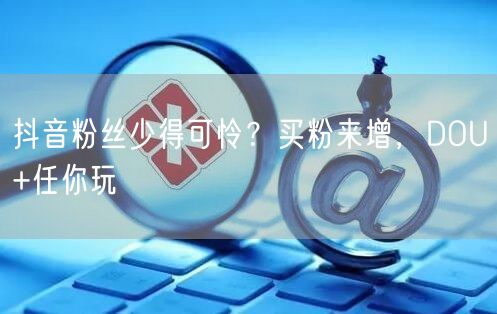 抖音粉丝少得可怜？买粉来增，DOU+任你玩