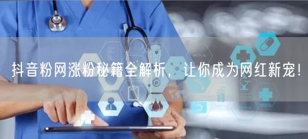 抖音粉网涨粉秘籍全解析，让你成为网红新宠！