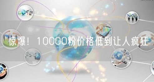惊爆！10000粉价格低到让人疯狂