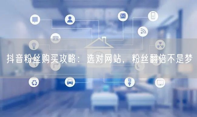 抖音粉丝购买攻略：选对网站，粉丝翻倍不是梦