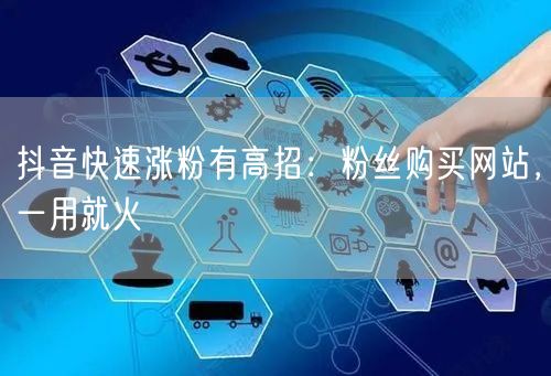 抖音快速涨粉有高招：粉丝购买网站，一用就火
