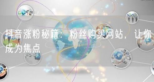 抖音涨粉秘籍：粉丝购买网站，让你成为焦点